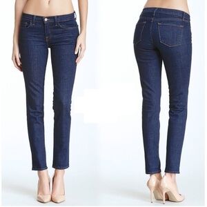 J Brand Jeans Women's Mid Rise Skinny Leg Daphne Indigo Dark Wash Denim